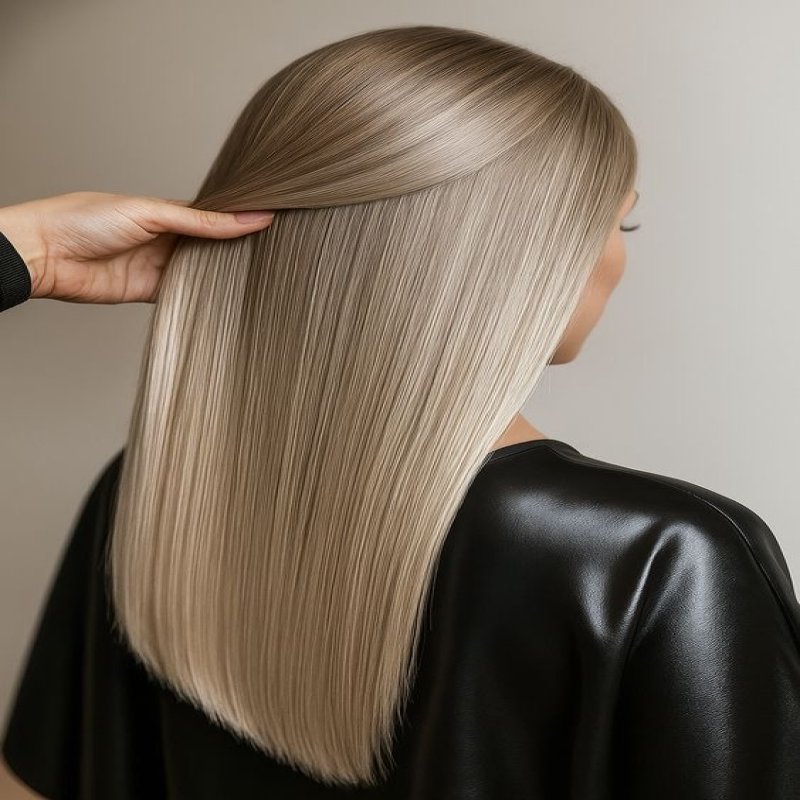 Premium Echthaar Tape-Extensions 65cm Natural Black